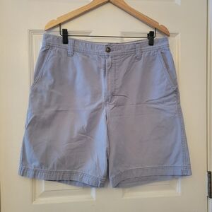 Izod Men's Sky Blue Flat Front Shorts